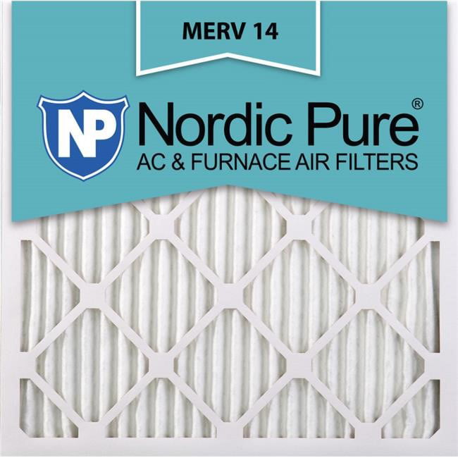 12 Piece Nordic Pure 17x25x1ExactCustomM8-12 MERV 8 AC Furnace Filters 