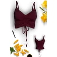 thumbnail image 4 of Blusa Dama Crop Top Ombliguera Canalé Moda Mujer Ribete Gym LOLE Crop Top, 4 of 5