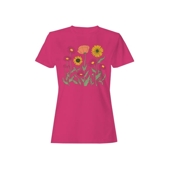 Aesthetic Floral Graphic Women's T-shirt