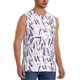 thumbnail image 2 of Fotbe Lavender Flowers Men's Camiseta sin Mangas Estampada para Hombres, Playera Casual para Gimnasio, Entrenamiento, Playa-XX-Large, 2 of 7