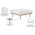 thumbnail image 4 of Meridian Furniture Ottomane Modulaire de Patio en Oléfine Laguna Crème de 35,5 Po, 4 of 5