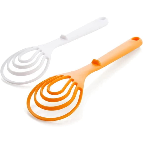 A/A Nylon Flat Whisk Household Manual Whisk Mixing Spoon for Blending Frothing Cooking Baking Kitchen Gadgets 2 pcs