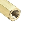 thumbnail image 4 of Uxcell M2.5x8mm Female to Female Hex Brass Spacer 50 Count, 4 of 5