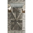 thumbnail image 3 of Ambesonne Country Quilted Bedspread Set 2 Pcs, Old Door Rustic Life, Twin Size, Taupe, 3 of 3