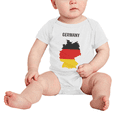 thumbnail image 2 of Germany Map Flag Boy Girl Bodysuits (White, 12-18 Months), 2 of 5