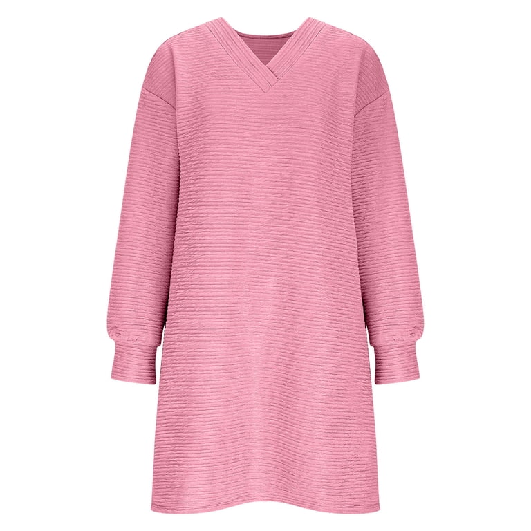 knee length dresses for ladies The Great. The Sweatshirt Dress