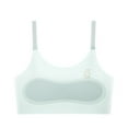 thumbnail image 1 of BYHONG Training Bras For Girls Teen Girls Sports Bras Comfort Soft Solid Color Bras Light Green L, 1 of 2