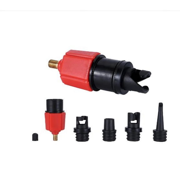 Sup Air Pump Adapter Inflatable Paddle Rubber Boat Kayak Air Valve Adaptor Tire Compressor Converter 4 Nozzle