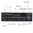 thumbnail image 1 of Puertos multifunció USB 3.0 Hub Esata lector de Tarjetas interna Pach Medios del panel Audio frontal para sd ms cf tf m2 mmc las tarjetas de memoria se Ajustan A 5.25, 1 of 7