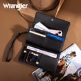thumbnail image 2 of Cartera Montana West X Wrangler Tooling para mujer, piel vegana, color negro, 2 of 6
