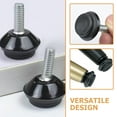 thumbnail image 3 of Goilinor 10Pcs Replacement Legs Round Sofa Feet Furniture Foot Chair Feet Cabinets Screw Feet, 3 of 6