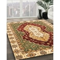 thumbnail image 2 of Ahgly Company Indoor Square Abstract Yellow Abstract Area Rugs, 4' Square, 2 of 6
