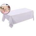 thumbnail image 1 of Nappe 54 x 74 Pouces, Nappe Rectangulaire pour Tables - Nappe en Polyester Lavable Résistante aux Taches et aux Plis pour Tables de Salle à Manger, Buffets, Fêtes et Camping, 1 of 5