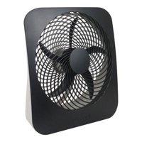 O2COOL 10" Portable 2-Speed Fan with AC Adapter, Model #FD10002A, Black