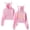 pink, variant on Brandon Lake Nothing Else Fit For a King Girl's Cute Cat Ear Cropped Pullover Hoodie Hooded Sweatshirt