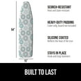 thumbnail image 3 of GORILLA GRIP Scorch Resistant Ironing Board Cover, Silicone Coating, Hook and Loop Fastener Strap, Spiral, 3 of 10