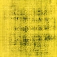 thumbnail image 1 of Ahgly Company Indoor Square Abstract Yellow Modern Area Rugs, 4' Square, 1 of 4