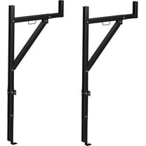 EastVita Ladder Rack for Pickup Load 250 lbs,44.5-49.5" Adjustable Height, 19"-34 "Retractable Width Steel Ladder Rack for Truck,Ladder Stand,for Kayak, Surfboard