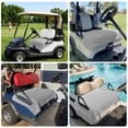 thumbnail image 6 of Golf Cart Seat Covers for 2 Seater,Gray Striped Microfiber Cart Seat Towel Blanket,Modern Minimalist Vertical Stripes Lines Absorbent Breathable Non Slip Bench Seats Protector for Golf Course 51"x31", 6 of 9
