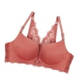 thumbnail image 4 of Sujetador sin costuras Apertura frontal Ropa interior de encaje Sin cables Sexy Bralette transpirable Racerback, Caramelo, 34/75 Monstrate AP001113-18, 4 of 7