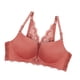 thumbnail image 4 of Sujetador sin costuras Apertura frontal Ropa interior de encaje Sin cables Sexy Bralette transpirable Racerback, Caramelo, 34/75 tholdsy AP001113-18, 4 of 7
