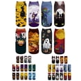 thumbnail image 2 of 8 Pairs Halloween Socks Unisex Assorted Low Cut Scoks Novelty Socks Funny Socks, 2 of 10
