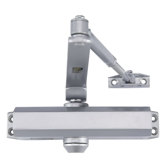 LYNN HARDWARE Medium Duty Commercial Door Closer - DC6003 Automatic Door Closer, Surface-Mounted Auto Door Closer, Size 3 Automatic Door Closer for Home & Light Commercial Property, Aluminum