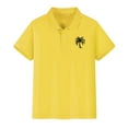 thumbnail image 6 of XXWXYD Girls Boys Sports Tennis 𝐏𝐨𝐥𝐨 Shirts, Kids School Uniform Quick-Dry Tops, Cute Tropical Button Shirt Summer Hawaian Style Comfort Fit, 6 of 8