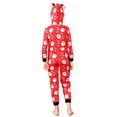 thumbnail image 4 of Matching Family Pajamas Sets, Christmas One-Piece Jumpsuit Zipper PJ's Cute Romper Xmas Sleepwear, 4 of 8