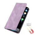 thumbnail image 3 of Allytech Magnetic Case for iPhone 15, [3 Card Slots] [1 Cash Slots] Slim PU Leather Shockproof Camera Lens Protection Kickstand Magnetic Closure Luxury Case for Women Men - Purple, 3 of 7