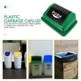 thumbnail image 3 of HONMEET Heavy Duty Green Plastic Trash Can Lid Outdoor Waste Bin Cover Protector, 3 of 8