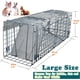 thumbnail image 5 of Jaula grande para atrapar animales vivos, ideal para atrapar y liberar conejos, ardillas, mapaches y animales de tamaño similar. Trampa reutilizable para roedores, de malla galvanizada,, 5 of 5