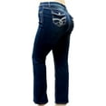thumbnail image 6 of Jack David Womens Plus Size Blue Denim Jeans Pants Curvy Stretch Skinny Fit JD-Z737, 6 of 7