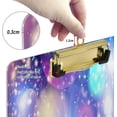 thumbnail image 4 of FMSHPON Drean Starry Sky Clipboard Hardboard Wood Nursing Clip Board and Pull for Standard A4 Letter 13x9 inches, 4 of 7