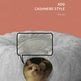 thumbnail image 4 of Cat Dog Tunnel Bed with Central Mat, Big Tube Playground Toys, Warm Fluffy Plush Bed for Indoor Cat Kitty Kitten Puppy Rabbit, 4 of 7