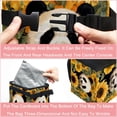thumbnail image 4 of Panda Sunflower Mini Trash Can Car Trash Bin Trash Can for Car - Foldable, with Lid, Leak-Proof, Hanging Storage Bag, 4 of 6