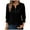 Black, variant on 3/4 Sleeve Tops for Women Ribbed Knitted Casual V Neck Button Pullover Lightweight Leisure Fall Winter Tops