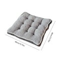 thumbnail image 3 of Deeceymbur Polyester Square Seat Cushion Pad 5 Color Varieties for Home Floor Pillow Ottoman Living Room Bedroom Comfort Support, 3 of 7