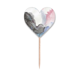 thumbnail image 1 of Tinta y acuarela abstracta de sombreado Etiqueta del corazón de la bandera del palillo de dientes, 1 of 3