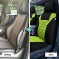 thumbnail image 6 of FH Group Car Seat Covers Premium 3D Air Mesh w/ Removable Headrest, Universal Fit Airbag Compatible for SUV, Sedan, Van Green - Front Set, 6 of 6