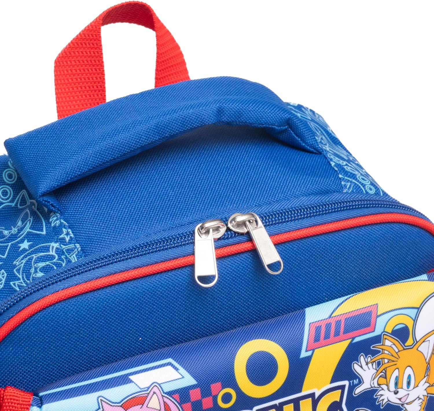 16" Sonic the Hedgehog Large School backpack with Padded Back and Adjustable Straps
