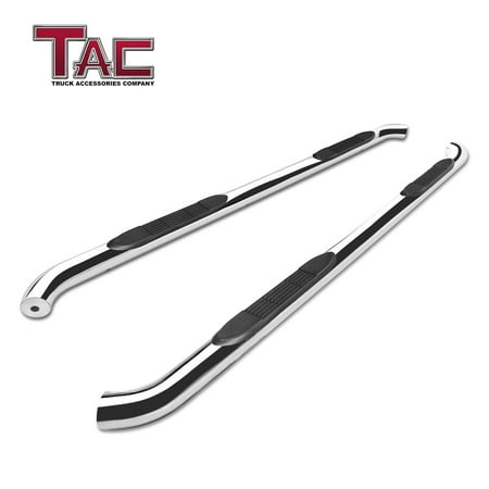 TAC Side Steps Running Boards Fit 2019 Ford Ranger SuperCrew Truck Pickup 3” Stainless Steel Side Bars Nerf Bars Off Road Accessories (2pcs Running