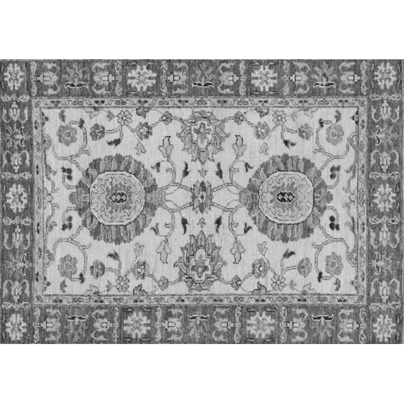 Ahgly Company Indoor Rectangle Oriental Gray Traditional Area Rugs, 8' x 12'