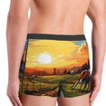 thumbnail image 4 of Rateoe Oil Painting Style Pasture Cow Mens Boxer Briefs Poly Spandex Performance Boxer Briefs Underwear Hem Boxer Briefs - X-Large, 4 of 8