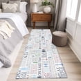 thumbnail image 5 of Ocean Nautical 2'x6' Runner Rug, Rustic Anchors Fish Oars Lighthouses Washable Non-Slip Area Rugs for Hallway Kitchen Floor Bedroom Entryway, StainResistant Laundry Carpet Decoration Indoor Mat, 5 of 9
