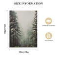thumbnail image 2 of Nawypu  Framed Canvas Print Wall Art Washed Out Mist Over Forest Pine Trees Nature Wilderness Photography Modern Rustic Scenic Multicolor for Living Room, Bedroom, Office, 2 of 5