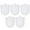 White, variant on Ferencaa 5Pcs Brush Replacement Cleaning Scrubber for Home Bathroom Cleaners ( A1- White )