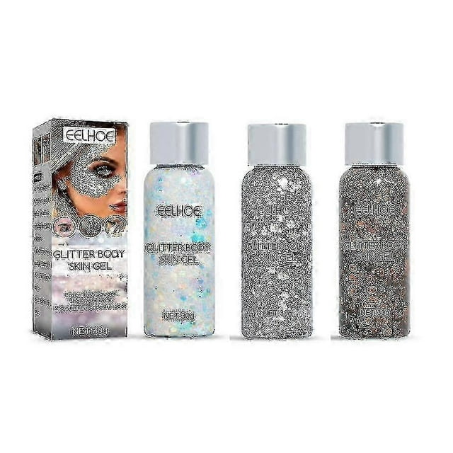 Sequin Gel Set Makeup Fish Scale Sequin Gel Glitter Stage Performance Eyeshadow