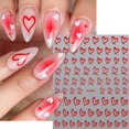 thumbnail image 3 of Pegatinas de uñas BMKKOT Heart 3D autoadhesivas para San Valentín, 8 unidades, 3 of 9