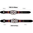 thumbnail image 3 of Bandas deportivas de Halloween compatibles con Apple Watch para Mujeres Hombres Calabaza de Halloween Flor negra impresa WD.WDQZL Cocina, 3 of 4